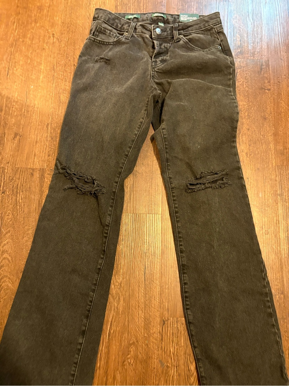 Talbots Black Denim Jeans with Green Brand Tag